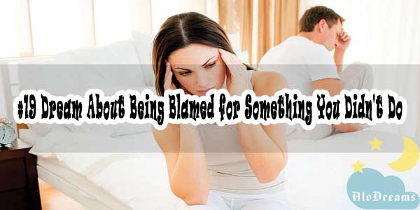 #19 Dream About Being Blamed for Something You Didn't Do
