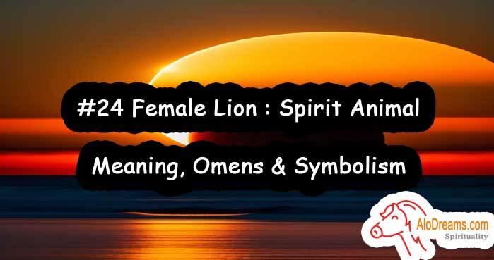 #24 Female Lion : Spirit Animal - Meaning, Omens & Symbolism